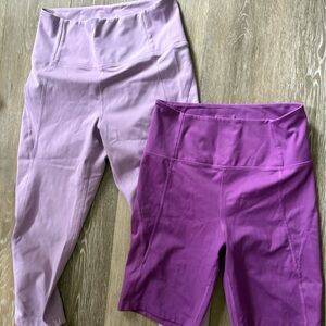 Girlfriend Collective Leggings/bike shorts, size M